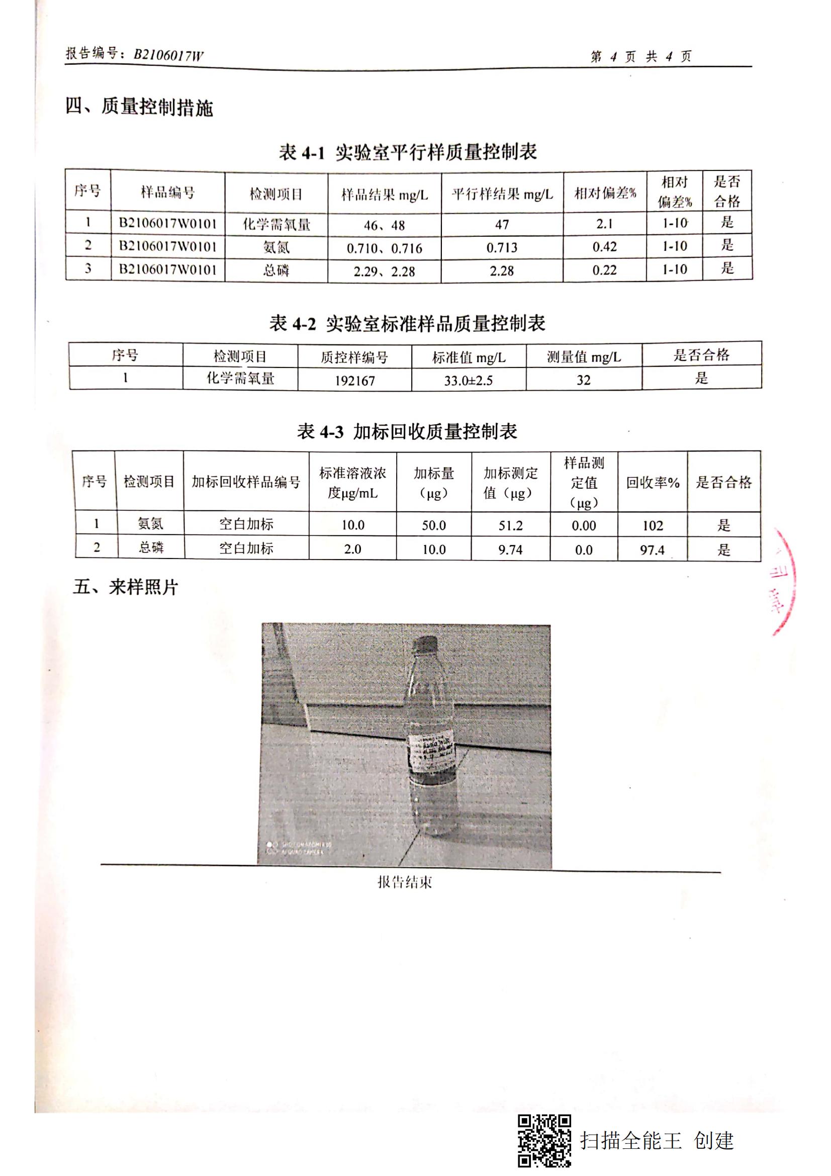 出水檢測報(bào)告